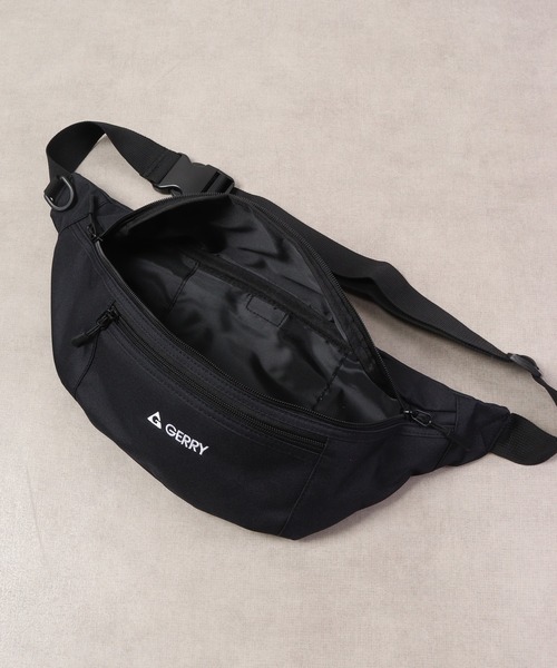 GERRY(ジェリー)の「GERRY スマホ収納 ミニポーチ付 シンプルロゴ ポリエステル ウエストボディバッグ(ショルダーバッグ・メンズ・ブルー/ブラック・FREE)」の18枚目の写真