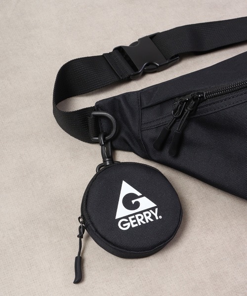 GERRY(ジェリー)の「GERRY スマホ収納 ミニポーチ付 シンプルロゴ ポリエステル ウエストボディバッグ(ショルダーバッグ・メンズ・ブルー/ブラック・FREE)」の21枚目の写真