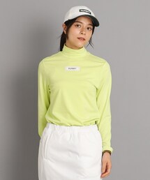 adabat | ラインストーンデザイン モックネック長袖プルオーバー(Tシャツ/カットソー)