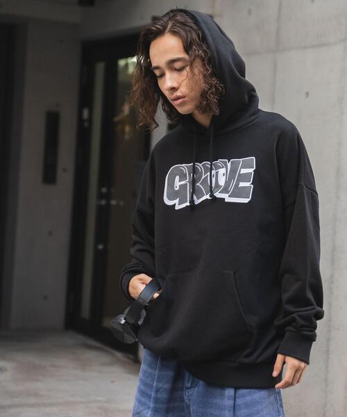 WEGO（ウィゴー）の「WEGO/ヘビーウエイトグラフィティプルパーカー（パーカー・メンズ・ネイビー/ブラック/グレー/ホワイト・LARGE/MEDIUM）」の3枚目の写真