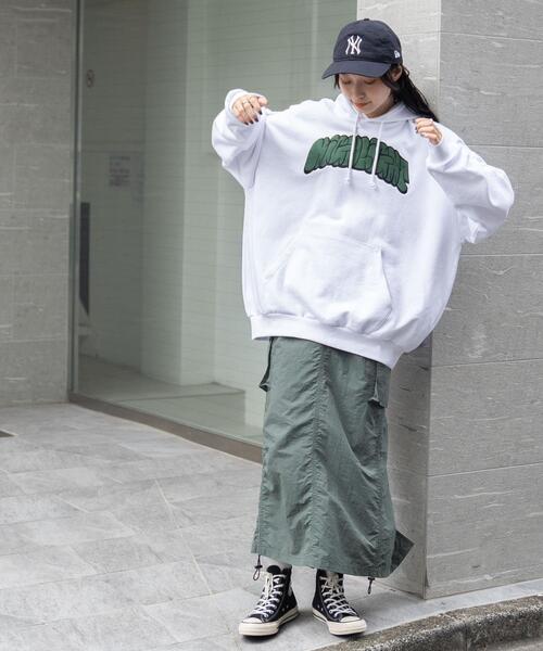 WEGO（ウィゴー）の「WEGO/ヘビーウエイトグラフィティプルパーカー（パーカー・メンズ・ネイビー/ブラック/グレー/ホワイト・LARGE/MEDIUM）」の6枚目の写真