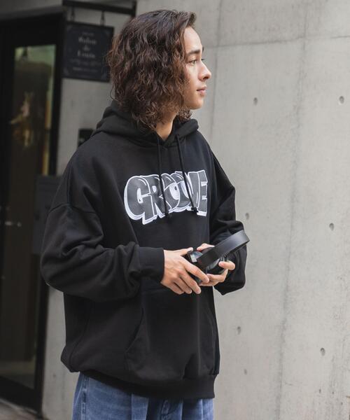 WEGO（ウィゴー）の「WEGO/ヘビーウエイトグラフィティプルパーカー（パーカー・メンズ・ネイビー/ブラック/グレー/ホワイト・LARGE/MEDIUM）」の19枚目の写真