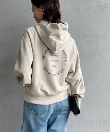 [Americana×JEANS FACTORY/アメリカーナ×ジーンズファクトリー] 別注 サークルロゴプリント スウェットパーカー