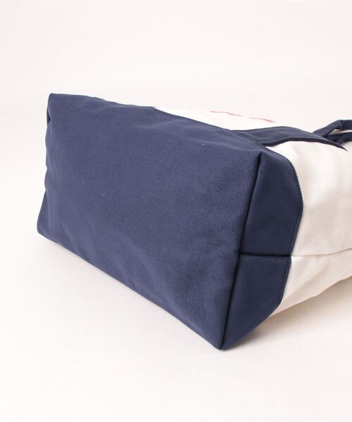 BEVERLY HILLS POLO CLUB(ビバリーヒルズポロクラブ)の「BEVERLY HILLS POLO CLUB/ビバリーヒルズポロクラブ 大容量 A4収納可能 PC収納可能 ブランド ロゴ ポニー 刺繍 BHPC キャンバス トートバッグ(トートバッグ・レディース・ホワイト×ネイビー/ブラック/ネイビー/ベージュ/ホワイト×グリーン/ホワイト×ピンク/ホワイト系その他・FREE)」の15枚目の写真