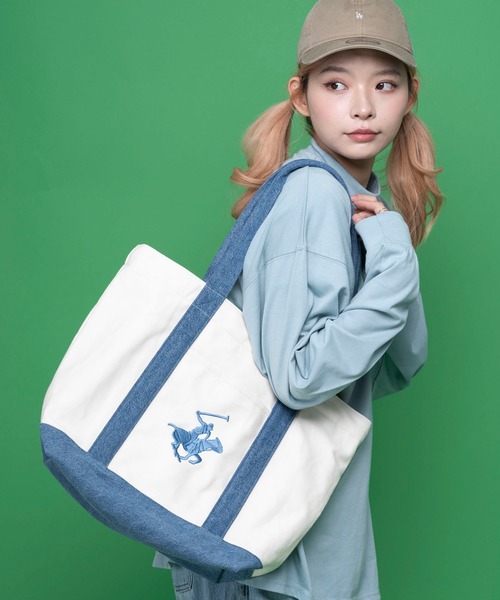 極美品 　ビバリーヒルズポロクラブ　大容量　トートバッグ セール】BEVERLY HILLS POLO CLUB/ビバリーヒルズポロクラブ 大