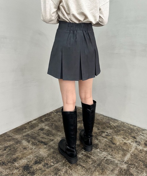 EPIMI E'PIMMY(エピミエピミー)の「ボックスプリーツミニスカート(スカート・レディース・ブラック/モカ/グレー・MEDIUM)」の21枚目の写真