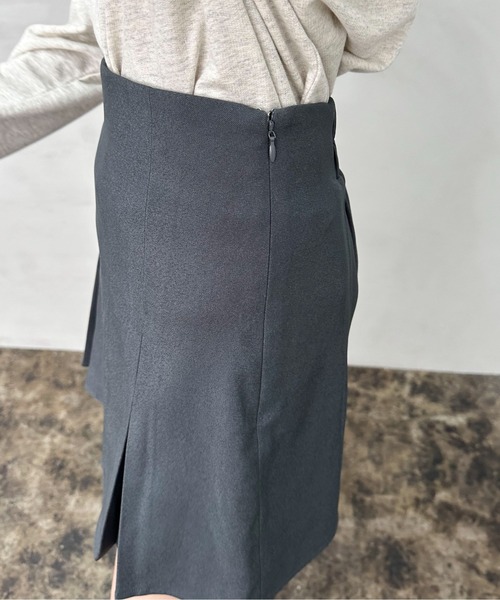 EPIMI E'PIMMY(エピミエピミー)の「ボックスプリーツミニスカート(スカート・レディース・ブラック/モカ/グレー・MEDIUM)」の5枚目の写真