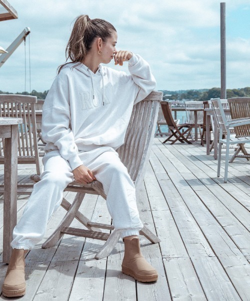 ROXY（ロキシー）の「JIVY PANTS/ロキシー裾ブランドロゴスタンダード