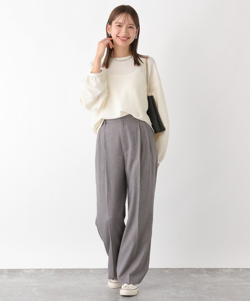 LEPSIM(レプシィム)の「ジャガードランタン長袖プルオーバー 974549(Tシャツ/カットソー・レディース・オフホワイト/オレンジ/ブラック・FREE)」の19枚目の写真