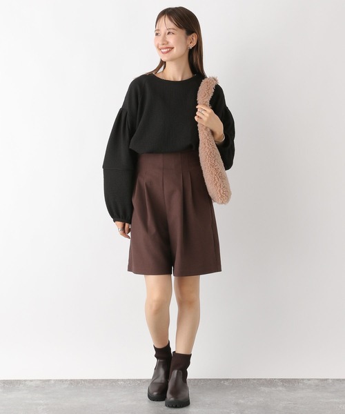 LEPSIM(レプシィム)の「ジャガードランタン長袖プルオーバー 974549(Tシャツ/カットソー・レディース・オフホワイト/オレンジ/ブラック・FREE)」の14枚目の写真
