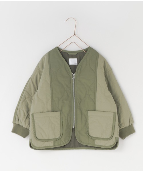 LOWRYS FARM（ローリーズファーム）の「キルティングブルゾン　903817（ミリタリージャケット・キッズ・ブラック/カーキ/アイボリー・110cm/120cm/130cm/140cm/150cm）」の14枚目の写真