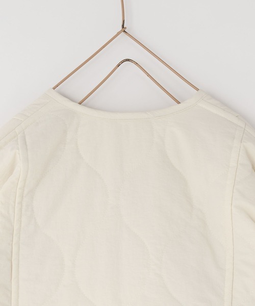 LOWRYS FARM（ローリーズファーム）の「キルティングブルゾン　903817（ミリタリージャケット・キッズ・ブラック/カーキ/アイボリー・110cm/120cm/130cm/140cm/150cm）」の12枚目の写真