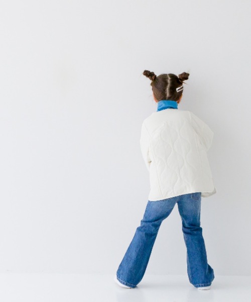 LOWRYS FARM（ローリーズファーム）の「キルティングブルゾン　903817（ミリタリージャケット・キッズ・ブラック/カーキ/アイボリー・110cm/120cm/130cm/140cm/150cm）」の18枚目の写真