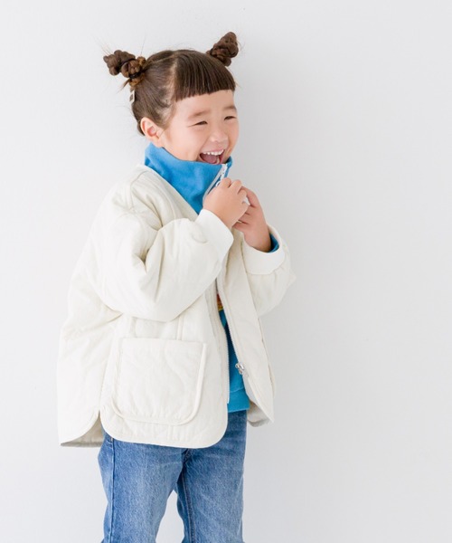 LOWRYS FARM（ローリーズファーム）の「キルティングブルゾン　903817（ミリタリージャケット・キッズ・ブラック/カーキ/アイボリー・110cm/120cm/130cm/140cm/150cm）」の20枚目の写真