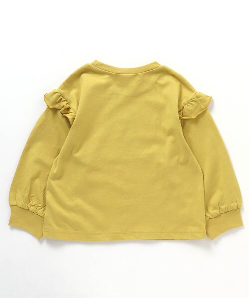 BREEZE(ブリーズ)の「【WEB限定】 フリルTシャツ(Tシャツ/カットソー・キッズ・イエロー/チャコール/ピンク/ミント/オフホワイト・130/100/90/80/120/110/140)」の9枚目の写真
