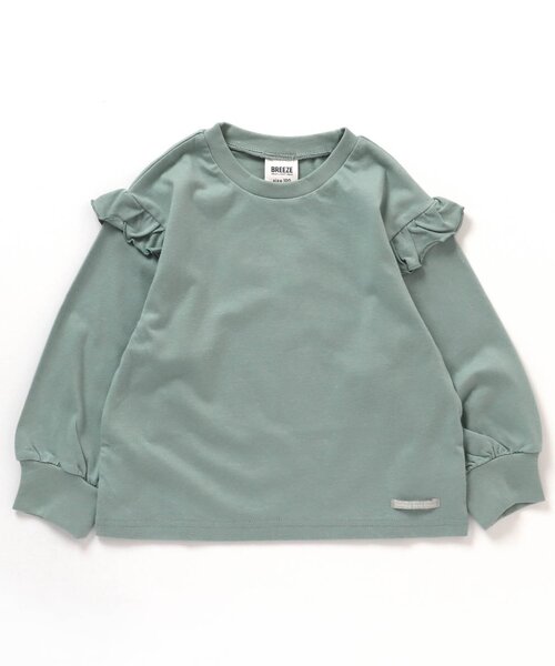 BREEZE(ブリーズ)の「【WEB限定】 フリルTシャツ(Tシャツ/カットソー・キッズ・イエロー/チャコール/ピンク/ミント/オフホワイト・130/100/90/80/120/110/140)」の15枚目の写真