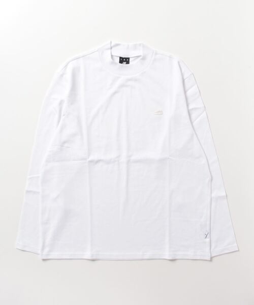 NEW BALANCE（ニューバランス）の「【別注】ニューバランス New Balance THE CITY モックネックロングスリーブT 限定コラボ（Tシャツ/カットソー・メンズ・ホワイト/ブラウン/ブラック・M/S/L/LL）」の2枚目の写真