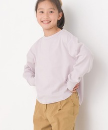 OMNES（オムネス）の「キッズ リブ裾ラウンドプルオーバー長袖（Tシャツ/カットソー）」