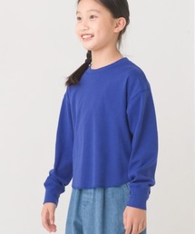 OMNES | キッズ リブ裾ラウンドプルオーバー長袖(Tシャツ/カットソー)