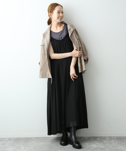 SLOBE IENA（スローブイエナ）の「ドットギャザーキャミ