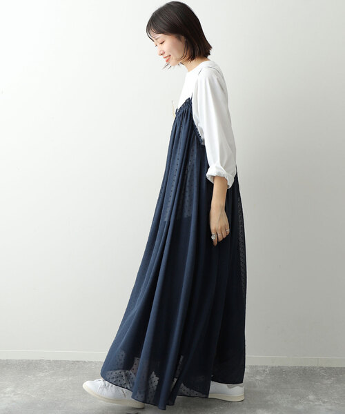 SLOBE IENA（スローブイエナ）の「ドットギャザーキャミ