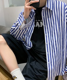 BENDER TOKYO（ベンダートウキョウ）の「【26SS新色追加】【7色展開】BENDER TOKYO リラックスフィット レギュラーカラーシャツ ストライプシャツ 長袖［UNISEX］（シャツ/ブラウス）」