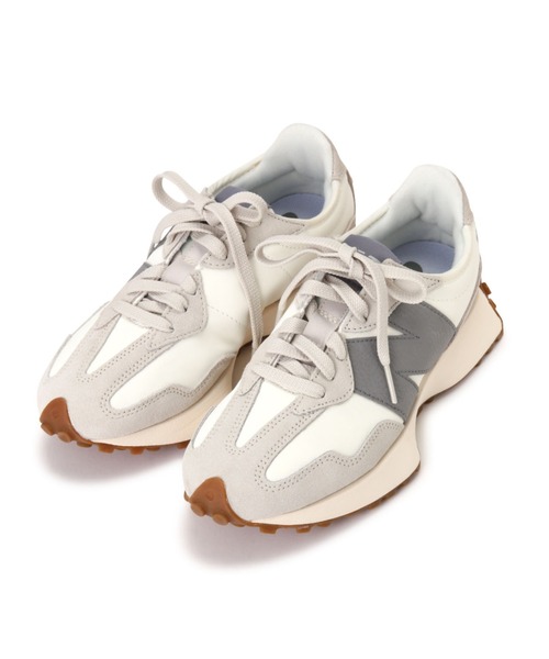 NEW BALANCE(ニューバランス)の「(NEW BALANCE)U327(スニーカー・レディース・ベージュ/グレー・25.0/24.0/23)」の9枚目の写真