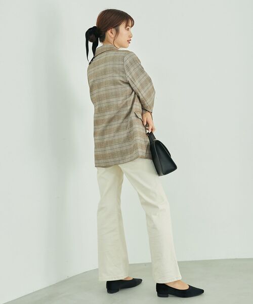 MAJESTIC LEGON（マジェスティックレゴン）の「ダブルテーラードジャケット（テーラードジャケット・レディース・グレー系その他/ブラウン系その他2・MEDIUM）」の5枚目の写真