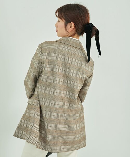 MAJESTIC LEGON（マジェスティックレゴン）の「ダブルテーラードジャケット（テーラードジャケット・レディース・グレー系その他/ブラウン系その他2・MEDIUM）」の10枚目の写真