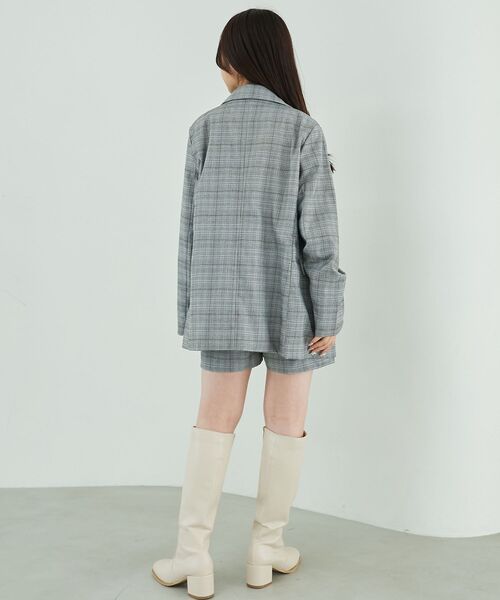 MAJESTIC LEGON（マジェスティックレゴン）の「ダブルテーラードジャケット（テーラードジャケット・レディース・グレー系その他/ブラウン系その他2・MEDIUM）」の12枚目の写真