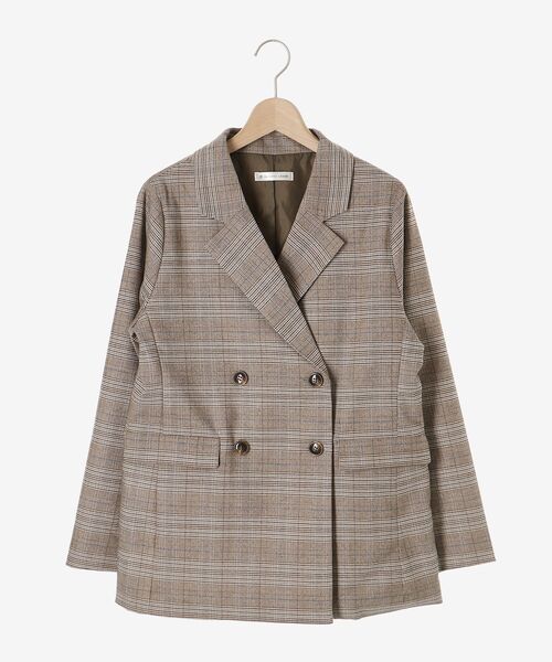 MAJESTIC LEGON（マジェスティックレゴン）の「ダブルテーラードジャケット（テーラードジャケット・レディース・グレー系その他/ブラウン系その他2・MEDIUM）」の19枚目の写真