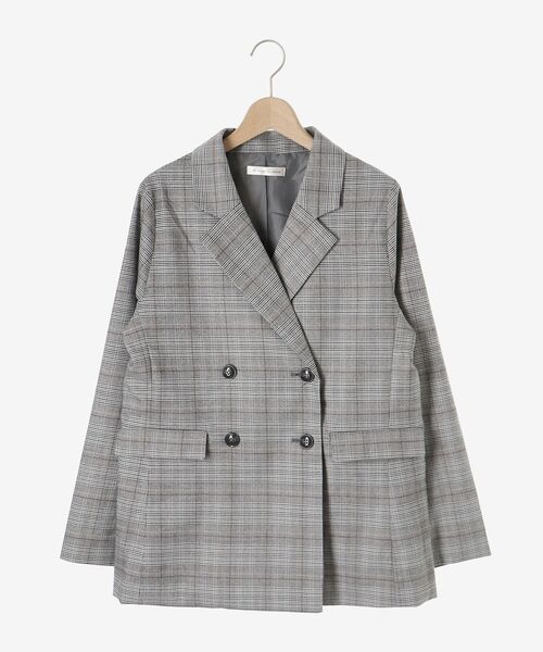 MAJESTIC LEGON（マジェスティックレゴン）の「ダブルテーラードジャケット（テーラードジャケット・レディース・グレー系その他/ブラウン系その他2・MEDIUM）」の20枚目の写真