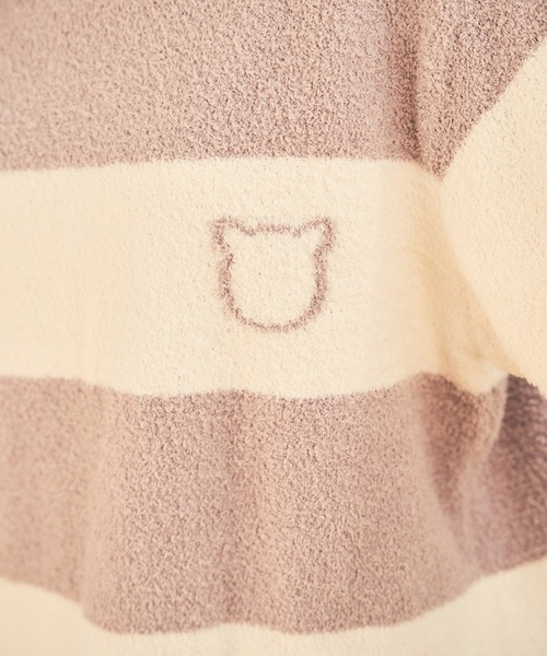 PAUL&JOE（ポールアンドジョー）の「【PAUL&JOE】モールヤーンボーダー　プルオーバー（ルームウェア/パジャマ・レディース・ブルー/グレー/パープル・M-L）」の4枚目の写真