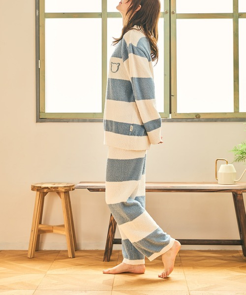 PAUL&JOE（ポールアンドジョー）の「【PAUL&JOE】モールヤーンボーダー　プルオーバー（ルームウェア/パジャマ・レディース・ブルー/グレー/パープル・M-L）」の16枚目の写真