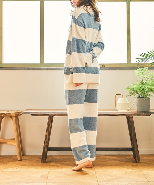 PAUL&JOE（ポールアンドジョー）の「【PAUL&JOE】モールヤーンボーダー　プルオーバー（ルームウェア/パジャマ・レディース・ブルー/グレー/パープル・M-L）」の17枚目の写真