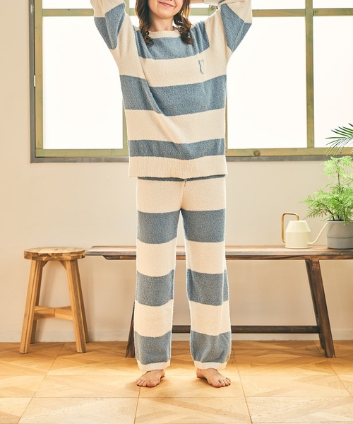 PAUL&JOE（ポールアンドジョー）の「【PAUL&JOE】モールヤーンボーダー　プルオーバー（ルームウェア/パジャマ・レディース・ブルー/グレー/パープル・M-L）」の20枚目の写真