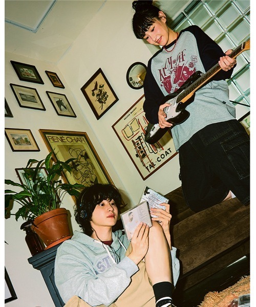 NASTY KICK(ナスティーキック)の「【UNISEX】NASTYKICK/Pitchy長袖Tシャツ(Tシャツ/カットソー・メンズ・ブラック/ブラウン/ネイビー/アイボリー・LARGE/MEDIUM)」の7枚目の写真
