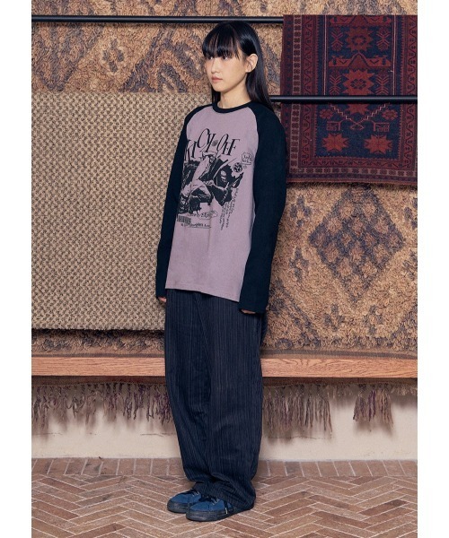 NASTY KICK(ナスティーキック)の「【UNISEX】NASTYKICK/Pitchy長袖Tシャツ(Tシャツ/カットソー・メンズ・ブラック/ブラウン/ネイビー/アイボリー・LARGE/MEDIUM)」の12枚目の写真