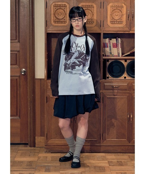 NASTY KICK(ナスティーキック)の「【UNISEX】NASTYKICK/Pitchy長袖Tシャツ(Tシャツ/カットソー・メンズ・ブラック/ブラウン/ネイビー/アイボリー・LARGE/MEDIUM)」の17枚目の写真