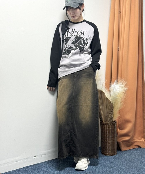 NASTY KICK(ナスティーキック)の「【UNISEX】NASTYKICK/Pitchy長袖Tシャツ(Tシャツ/カットソー・メンズ・ブラック/ブラウン/ネイビー/アイボリー・LARGE/MEDIUM)」の21枚目の写真