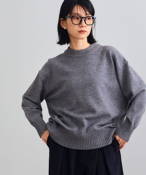 セール】洗えるバックスリットニット【CROSS FUNCTION/クロス