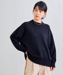 CROSS FUNCTION | 洗えるバックスリットニット【CROSS FUNCTION/クロスファンクション】(ニット/セーター)