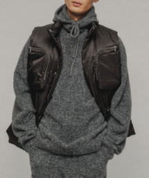 M TO R | ［TOPS］BOUCLE KNIT HOODIE UNISEX(ニット/セーター)