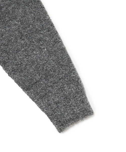 M TO R（ムウトアール）の「［TOPS］BOUCLE KNIT HOODIE UNISEX（ニット/セーター・レディース・チャコールグレー/ダークブラウン・40/38）」の22枚目の写真