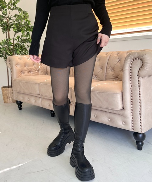 MYMOOD.（マイムード）の「裏起毛フェイクタイツ（タイツ/ストッキング・レディース・グレー/ブラック/ライトベージュ/ブラウン・FREE）」の5枚目の写真