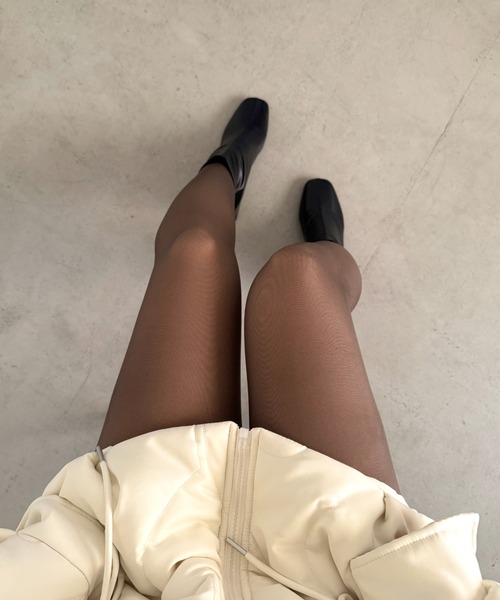 MYMOOD.（マイムード）の「裏起毛フェイクタイツ（タイツ/ストッキング・レディース・グレー/ブラック/ライトベージュ/ブラウン・FREE）」の15枚目の写真