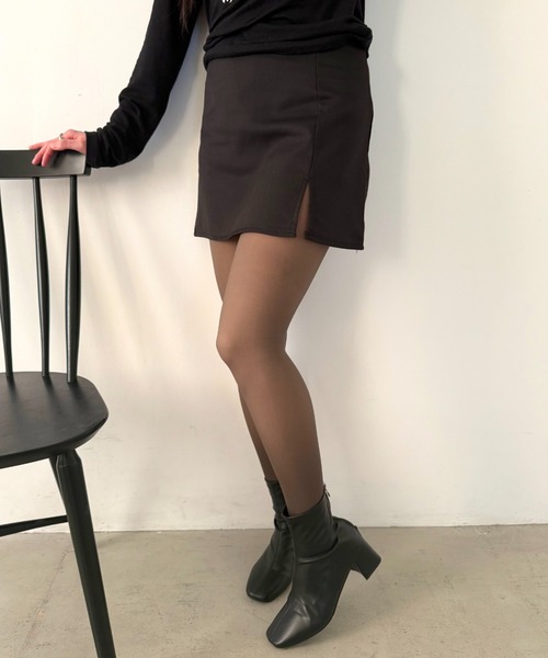 MYMOOD.（マイムード）の「裏起毛フェイクタイツ（タイツ/ストッキング・レディース・グレー/ブラック/ライトベージュ/ブラウン・FREE）」の19枚目の写真