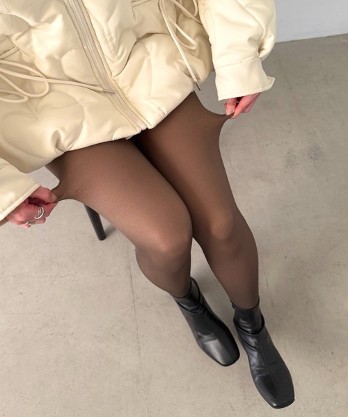 MYMOOD.（マイムード）の「裏起毛フェイクタイツ（タイツ/ストッキング・レディース・グレー/ブラック/ライトベージュ/ブラウン・FREE）」の16枚目の写真