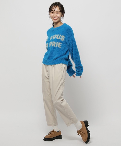 niko and...(ニコアンド)の「フェザーロゴニットプルオーバー(ニット/セーター・レディース・ブラック/ライトグレー/ブルー・LARGE/MEDIUM)」の15枚目の写真