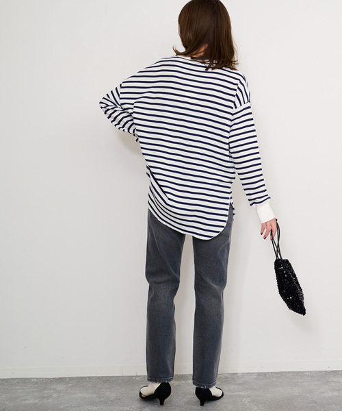 JOURNAL STANDARD relume（ジャーナルスタンダード　レリューム）の「《追加6》TCワッフルオーバーサイズロングスリーブTシャツ（Tシャツ/カットソー・レディース・モスグリーン/ホワイト系その他/オートミール/ダークブルー/ブラウン/チャコールグレー・FREE）」の16枚目の写真